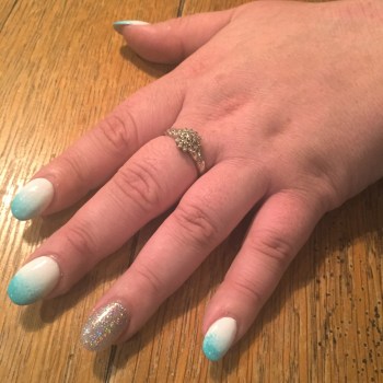 nails by natalie rose london mobile nail technician manicure pedicure rub me the sarong way gelish turquoise ombre