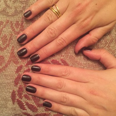 nails by natalie rose london mobile nail technician manicure pedicure artistic intoxicate' with a matte finish