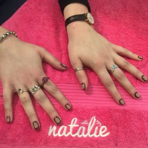 nails by natalie rose london mobile nail technician manicure pedicure dark sides nail art demo