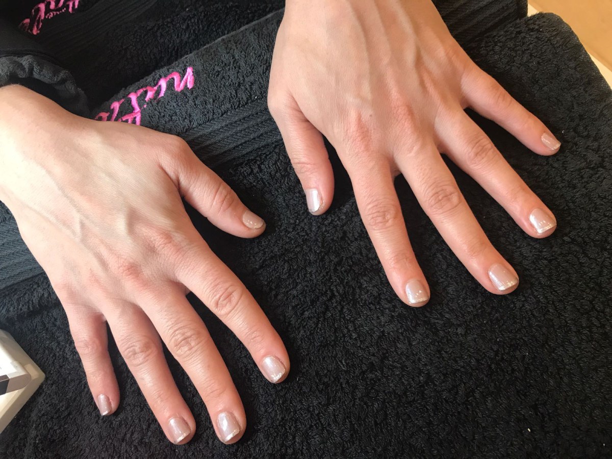 Astley Clarke at Christmas nails by natalie rose