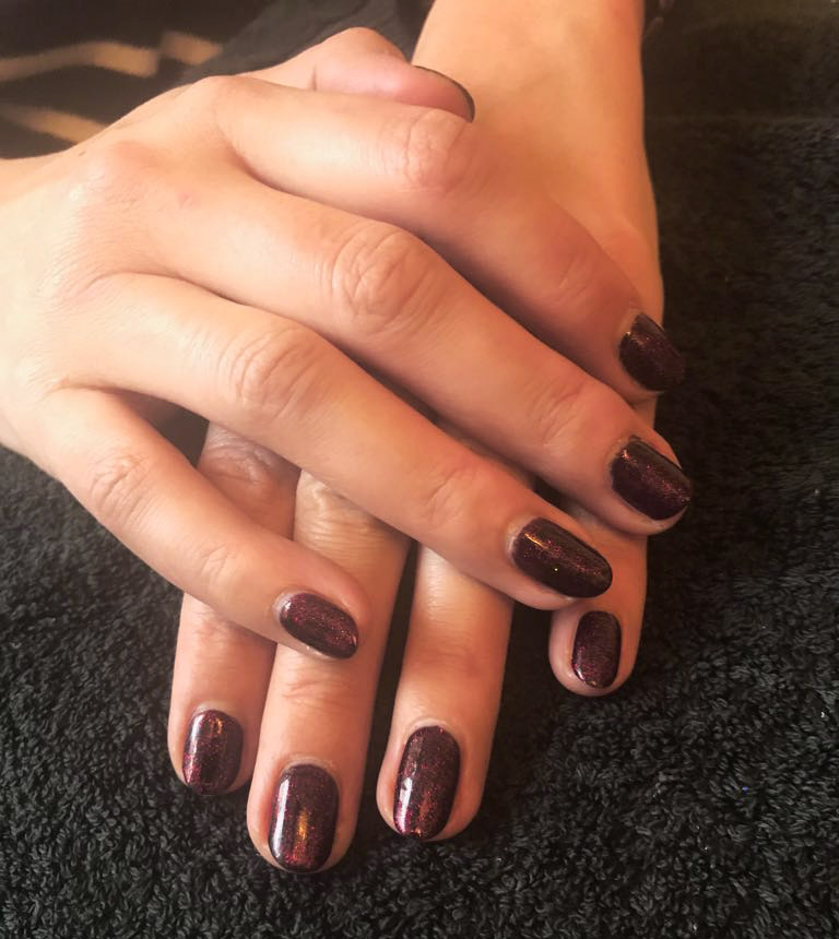 Astley Clarke at Christmas nails by natalie rose