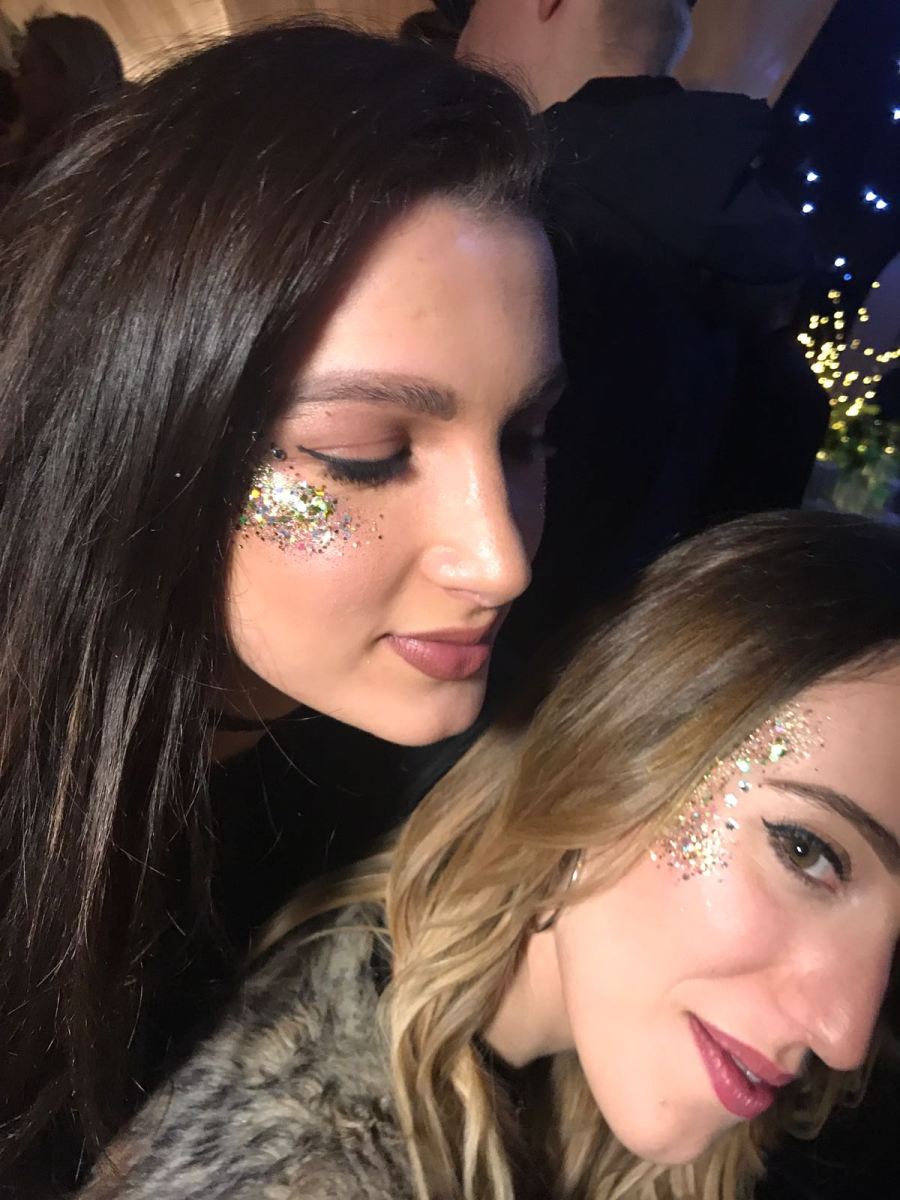 Swarovski Glitter Party nails by natalie rose london