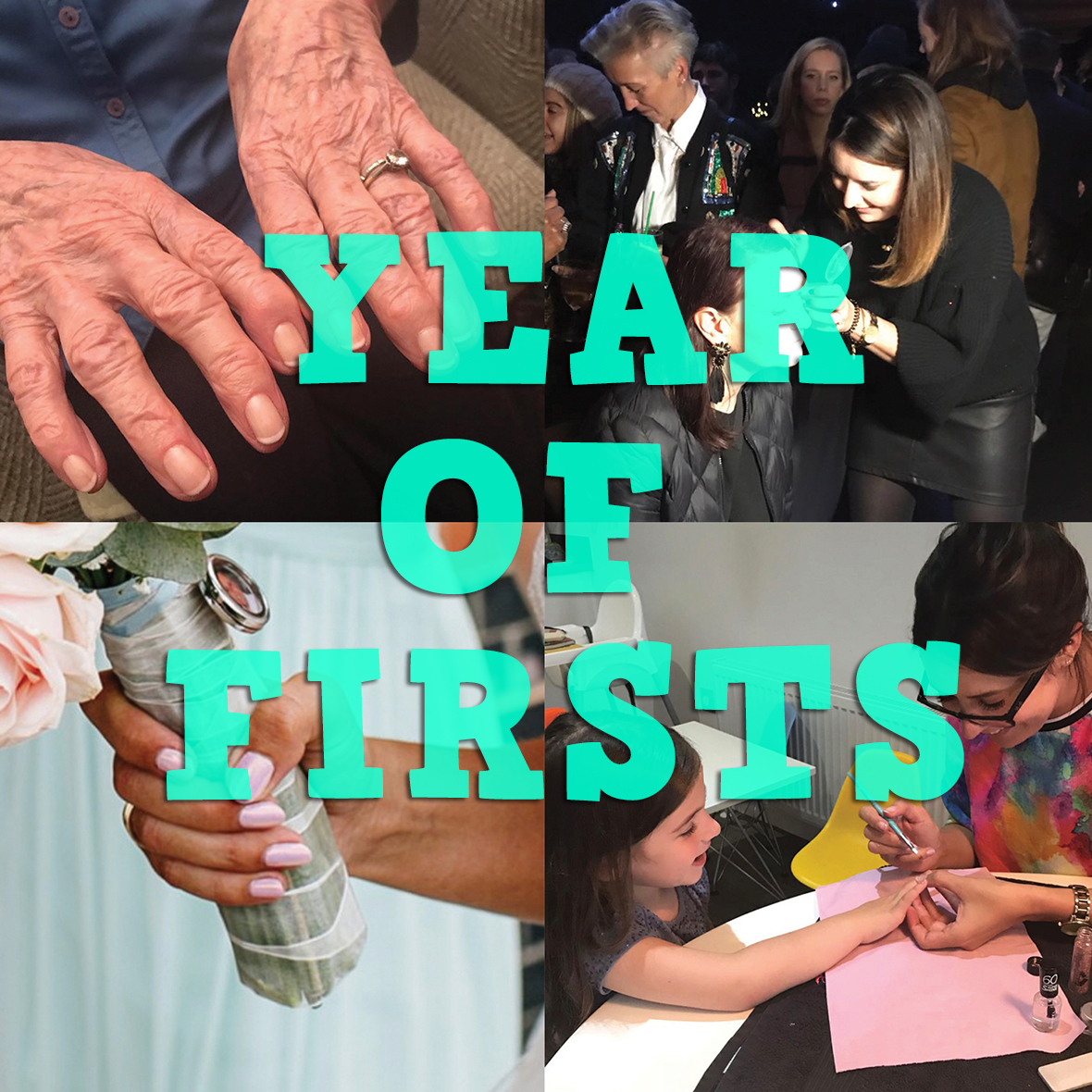 A Year of Firsts nails by natalie rose london mobile manicure