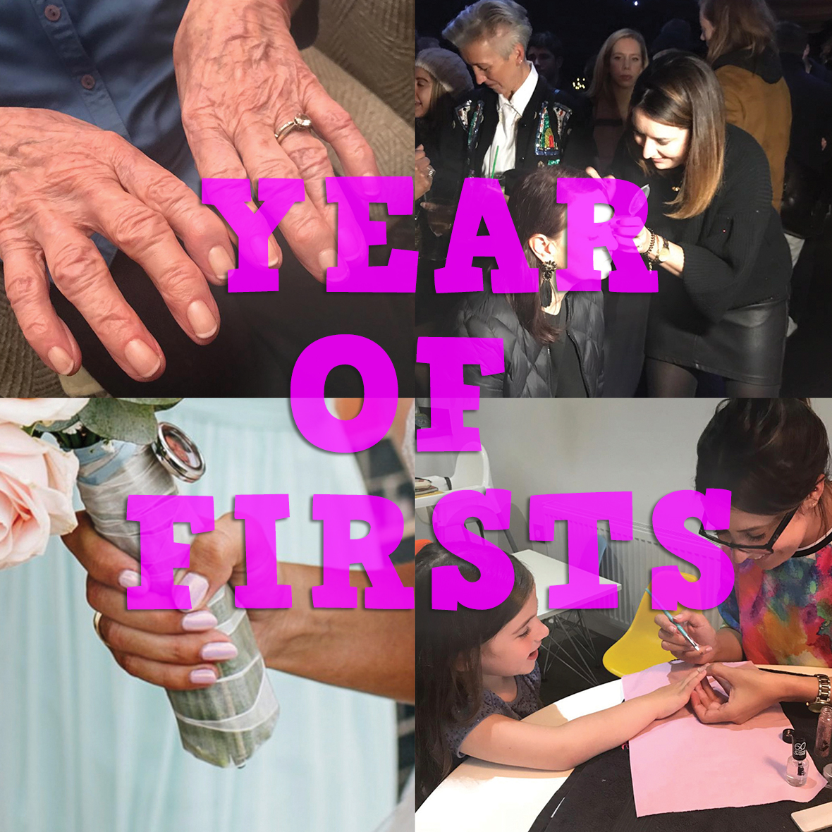 A Year of Firsts nails by natalie rose london mobile manicure