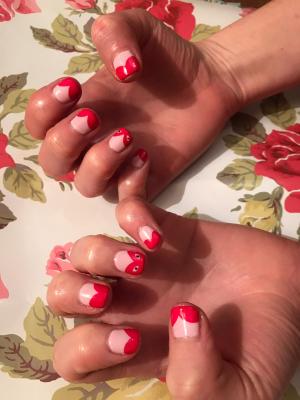 Commes des garçon nail art nails by natalie rose london mobile manicures and pedicures