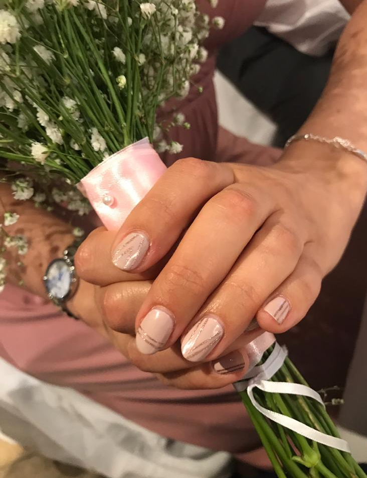 Nude Nail Art Wedding Nails