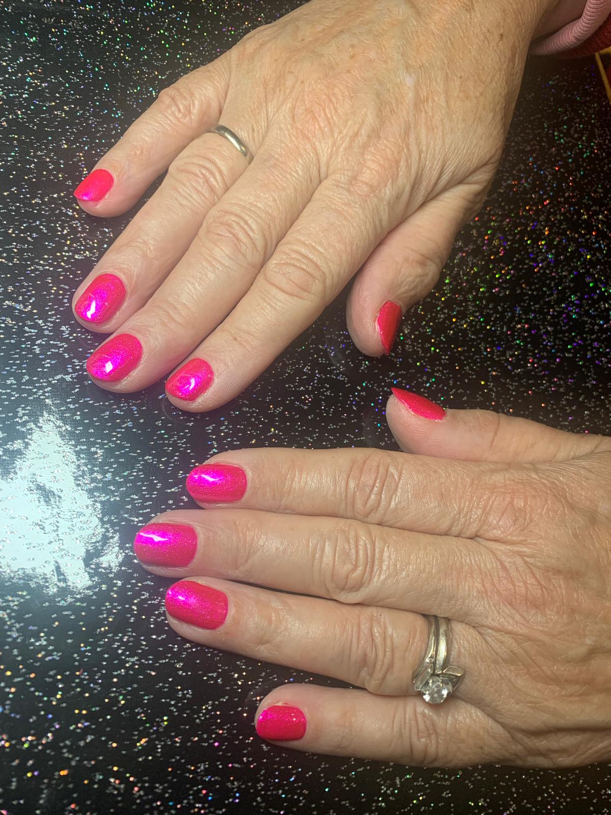 Neon Pink! nails by natalie rose mobile manicures London office